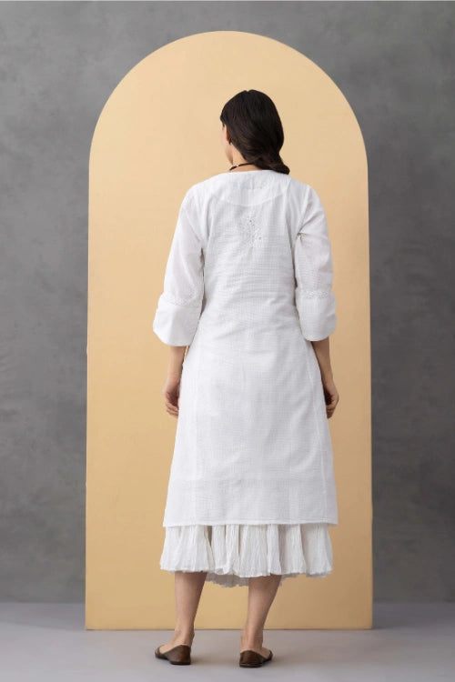Phae Nigelle Kurta In Cotton Self Check