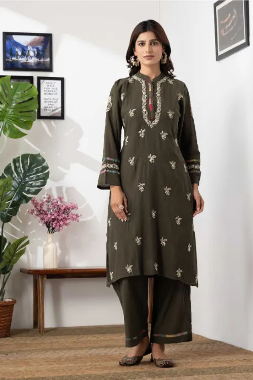 Phae  Navya Co Rd Set In  Crinkle Cotton