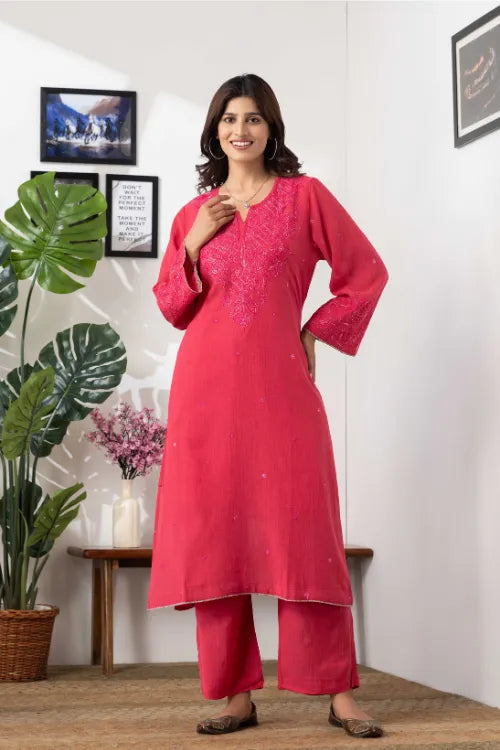 Phae Nimisha Co Ord Set In Cotton Crinkle