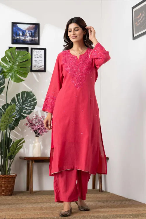 Phae Nimisha Co Ord Set In Cotton Crinkle