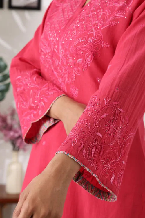 Phae Nimisha Co Ord Set In Cotton Crinkle