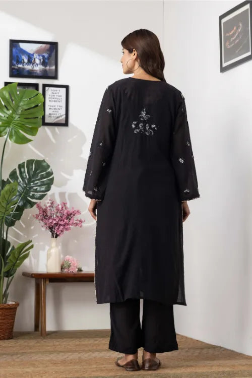 Phae Naina Co-Ord Set In Crinkle Cotton