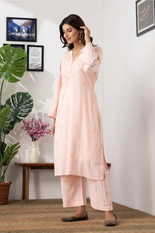 Phae Naira Co-Ord Set  In Crinkle Cotton