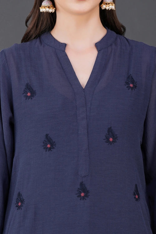 Phae Anaya Blue Grey Kurta