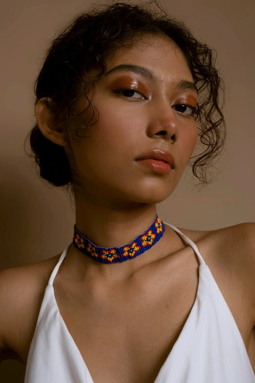 Melo Studio Phool Vali Hand Beaded Choker