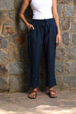 Izzara Mirrorwork Indigo Cotton Pants