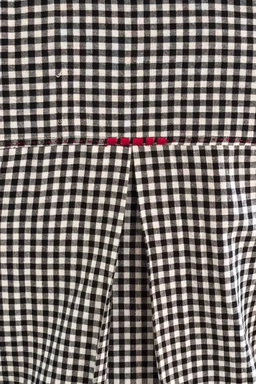 Rangsutra Dhwani Black Checked Handloom Cotton Shirt