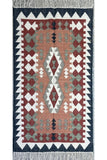 Handwoven Rajwada kilim rug
