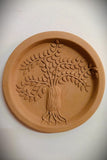 Terracotta Relief Work "Tree Of Life" Wall Plate