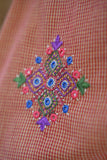 Hand Embroidered Cotton Saree