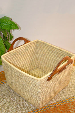 Dharini Sabai & Palm Storage Basket Natural