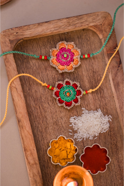 Samoolam Champa Rakhi (Set Of 2)