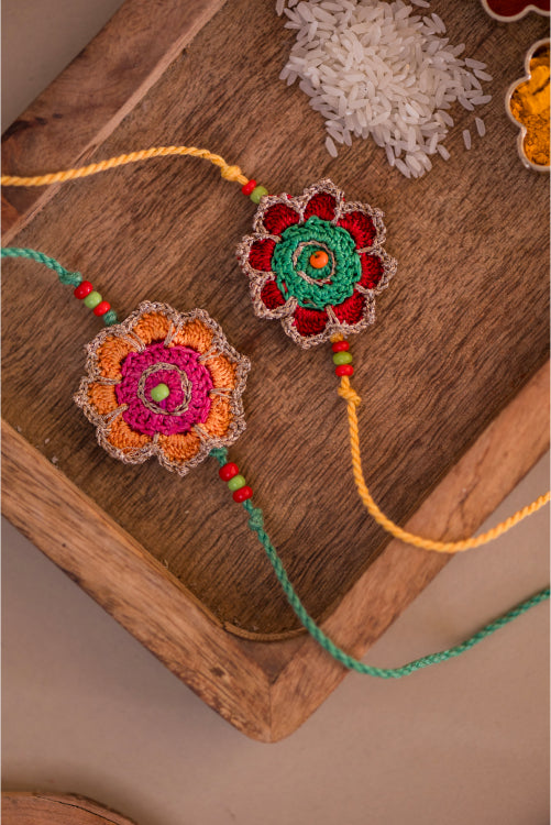 Samoolam Champa Rakhi (Set Of 2)