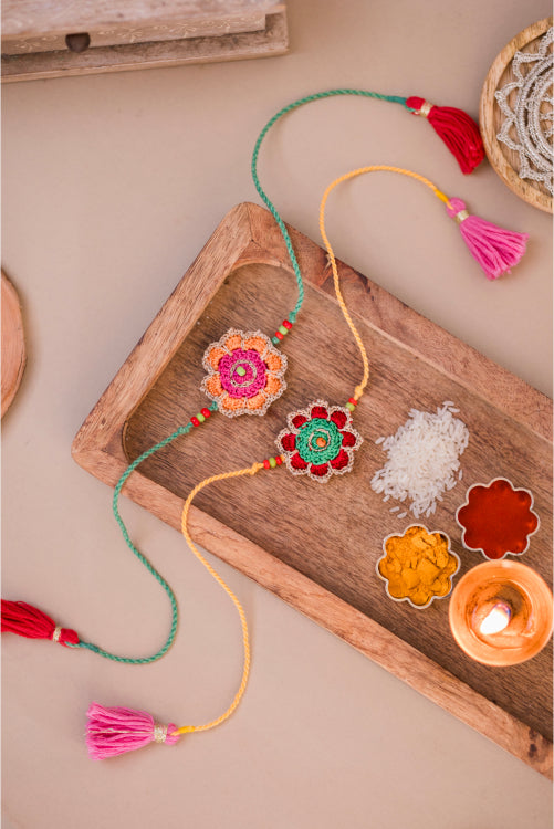Samoolam Champa Rakhi (Set Of 2)