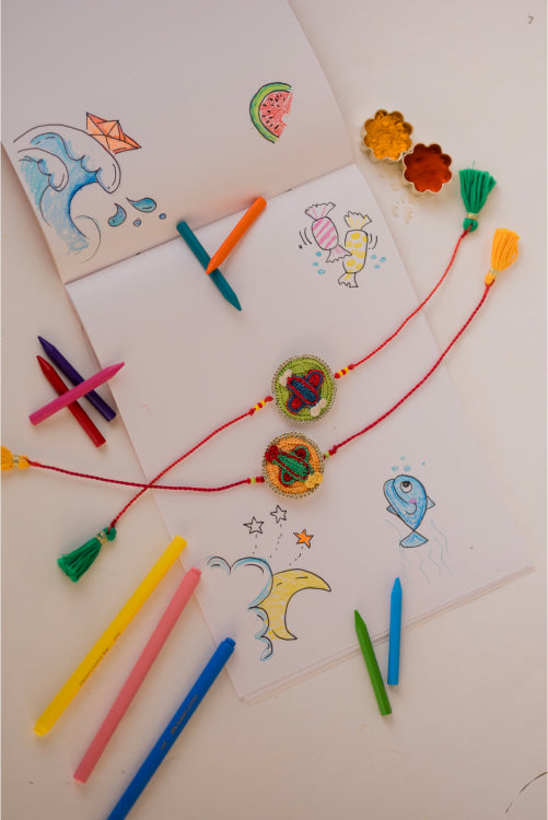Samoolam Airplane Ride Kids Rakhi (Set Of 2)