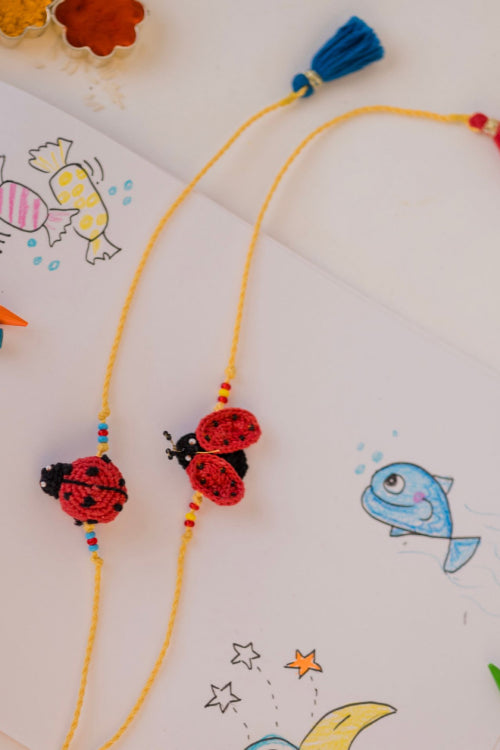 Samoolam Mood Beetles Kids Rakhi (Set Of 2)