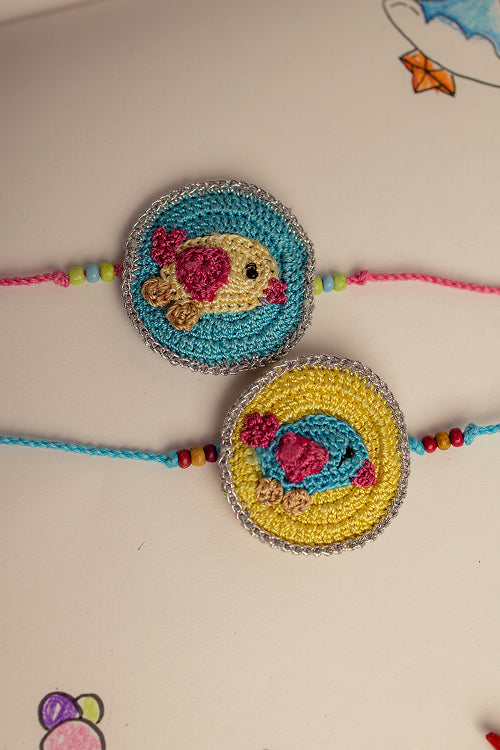 Samoolam Kids Rakhi Set Bird (Set Of 2)