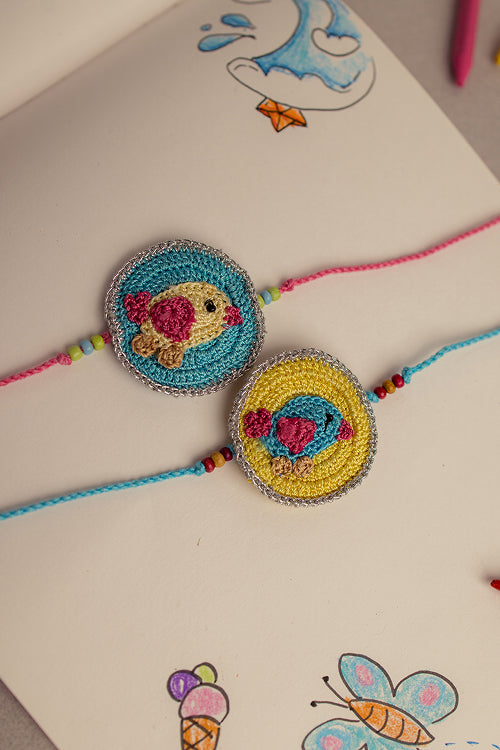 Samoolam Kids Rakhi Set Bird (Set Of 2)