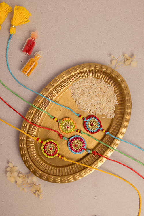 Samoolam Rakhi Set Mandala (Set Of 4)