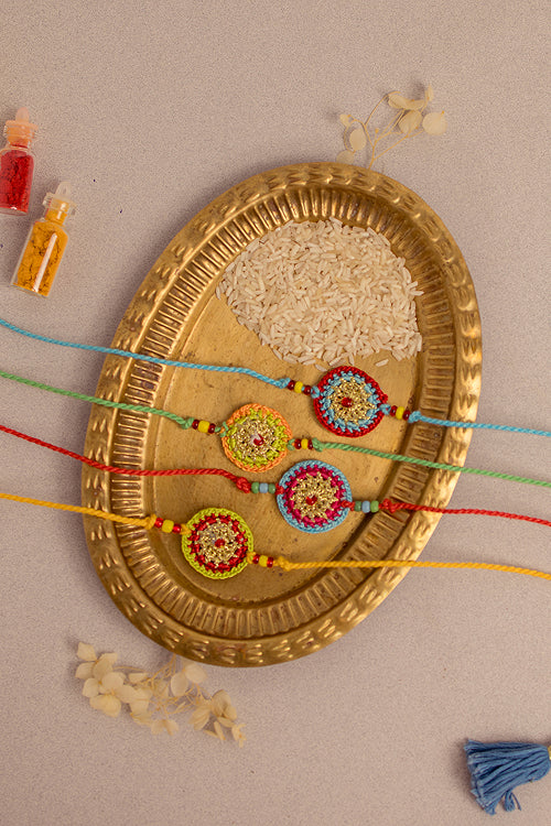 Samoolam Rakhi Set Mandala (Set Of 4)