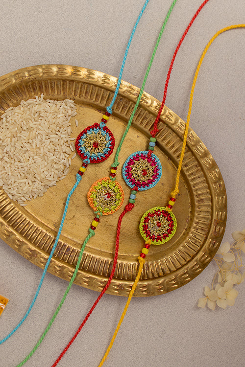 Samoolam Rakhi Set Mandala (Set Of 4)