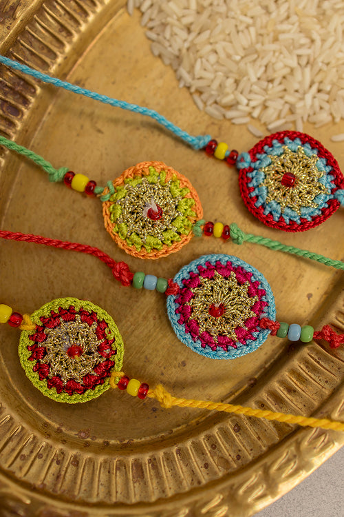 Samoolam Rakhi Set Mandala (Set Of 4)