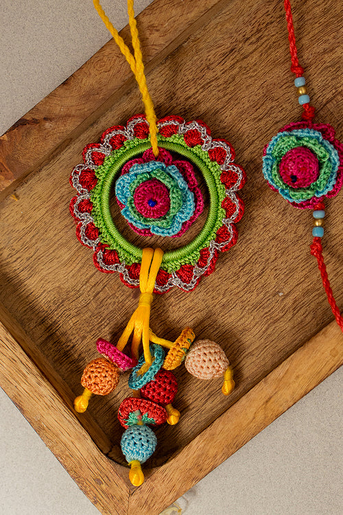 Samoolam Rakhi & Lumba Rose (Set Of 2)