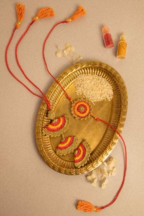 Samoolam Rakhi & Lumba Tarang (Set Of 2)