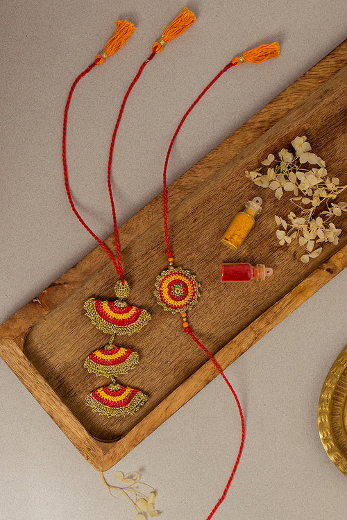 Samoolam Rakhi & Lumba Tarang (Set Of 2)