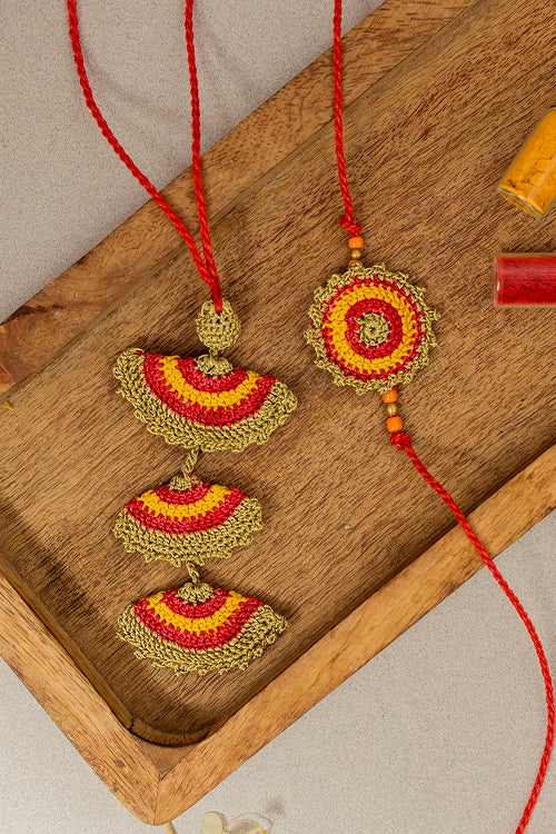 Samoolam Rakhi & Lumba Tarang (Set Of 2)