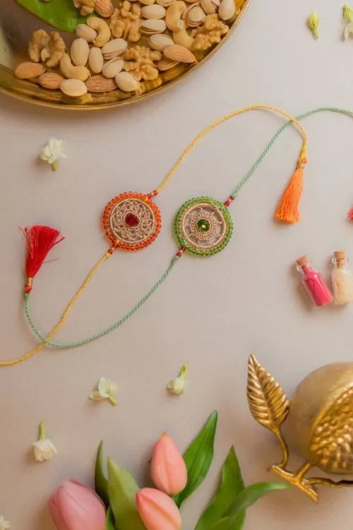 Samoolam Celestial Crochet Rakhi (Set of 2)