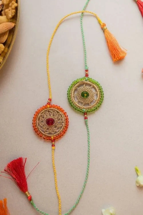 Samoolam Celestial Crochet Rakhi (Set of 2)