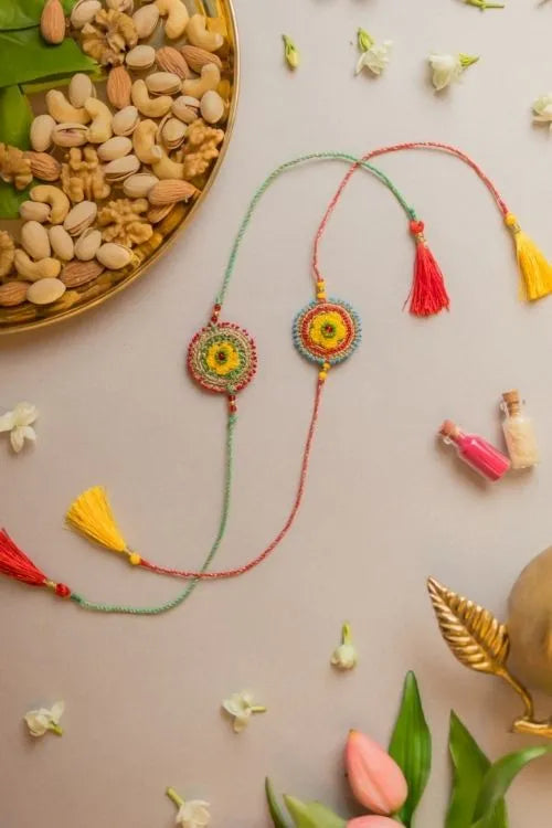 Samoolam Sadabahaar Crochet Rakhi (Set of 2)