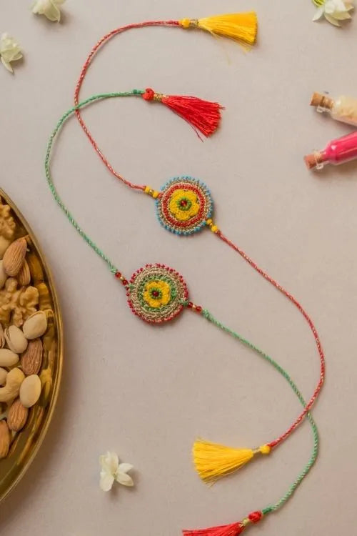 Samoolam Sadabahaar Crochet Rakhi (Set of 2)