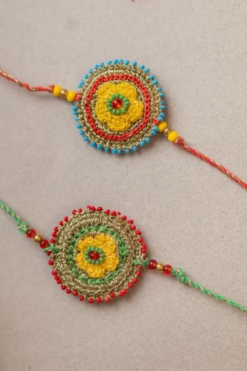 Samoolam Sadabahaar Crochet Rakhi (Set of 2)