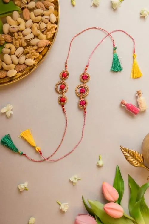 Samoolam Sacred Loop Crochet Rakhi (Set of 2)