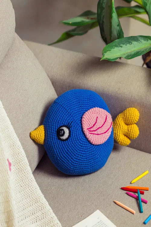 Samoolam Blue Bird cushion