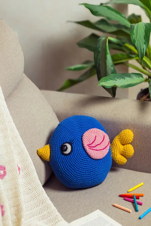 Samoolam Blue Bird cushion