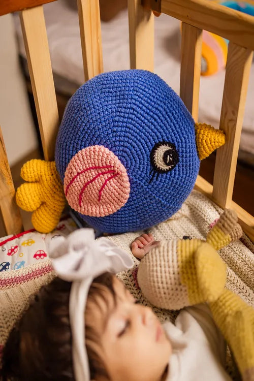 Samoolam Blue Bird cushion