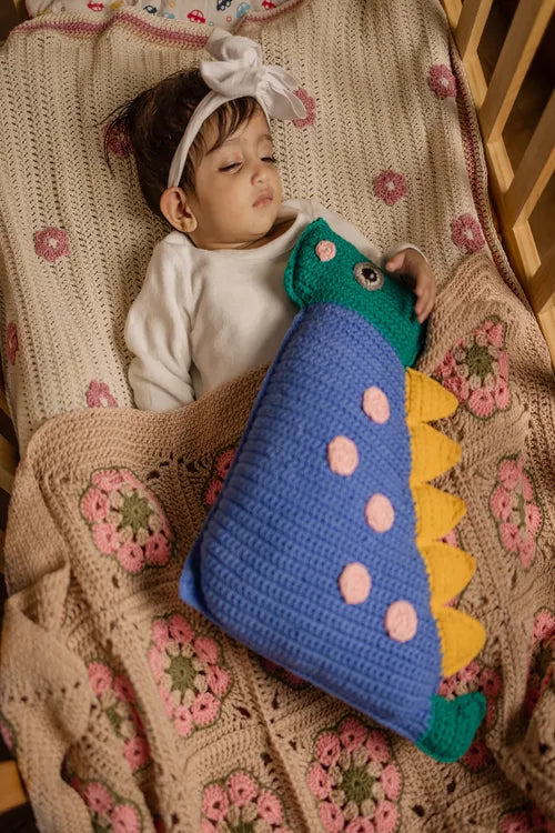 Samoolam Dino-clock cushion