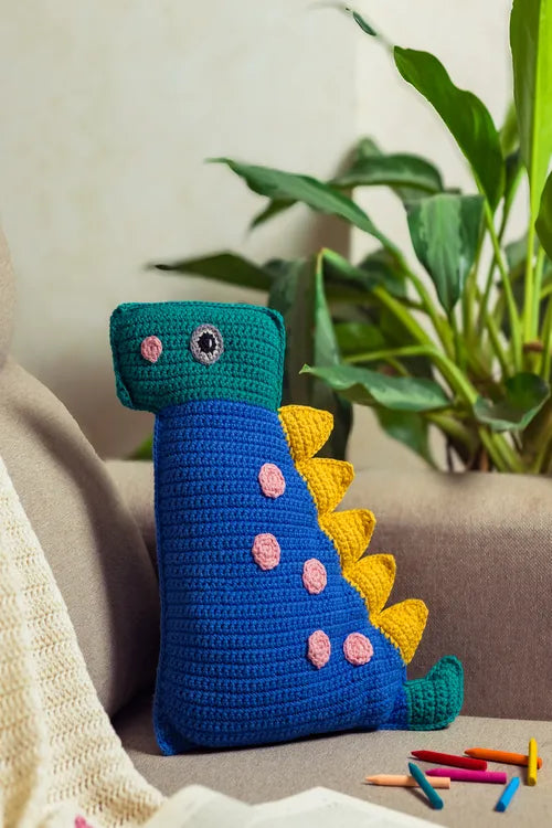 Samoolam Dino-clock cushion
