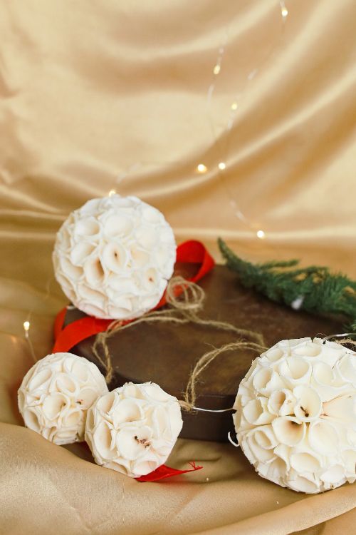 TICH  Shola Craft Xmas Decorations - Set Of 4