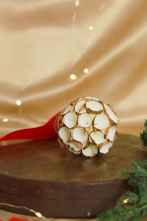 TICH  Shola Craft Xmas Decorations - Set Of 4