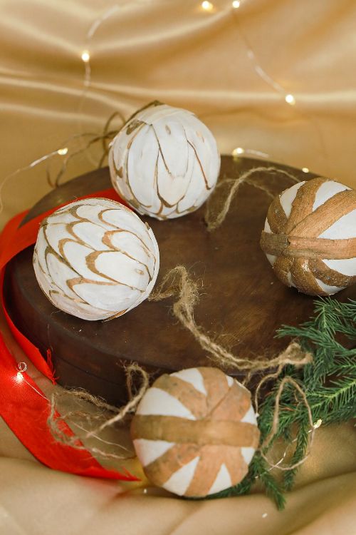 TICH  Shola Craft Xmas Decorations - Set Of 4