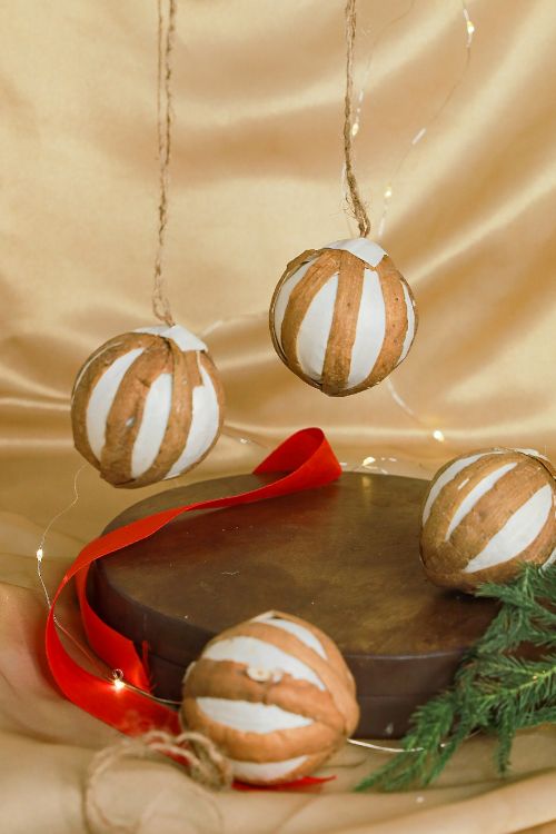 TICH  Shola Craft Xmas Decorations - Set Of 4