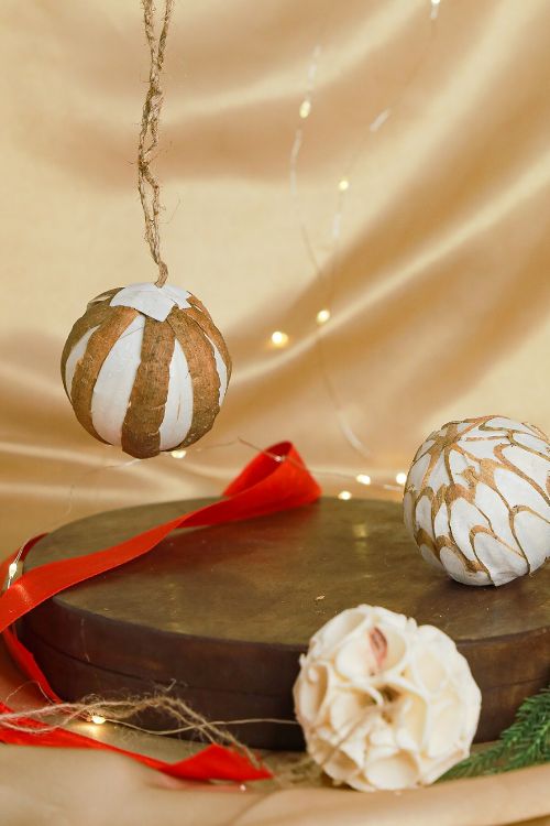 TICH  Shola Craft Xmas Decorations - Set Of 3