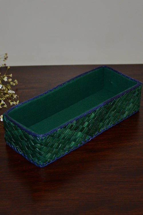 Dharini Screw Pine Utility Basket Small Green