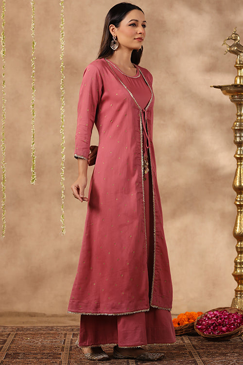 Shuddhi Mauve Double Dress