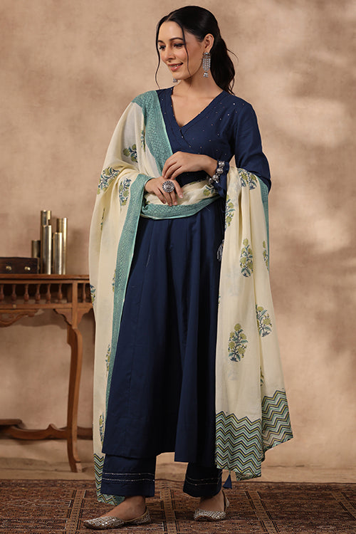 Shuddhi Blue Color 3 Piece Set