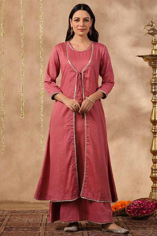 Shuddhi Mauve Double Dress